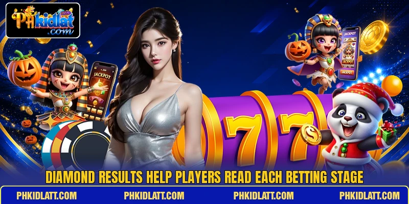 Diamond results help players read each betting stage