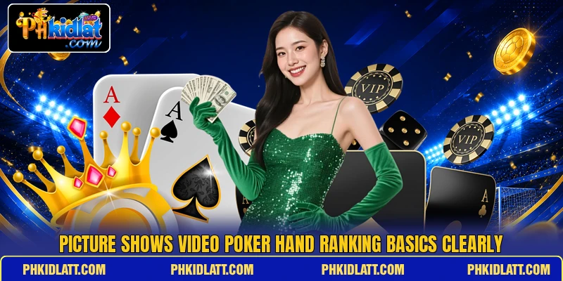 Picture shows video poker hand ranking basics clearly Picture shows video poker hand ranking basics clearly